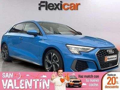 Usado Audi A3 Sportback S-Line 150 CV (110 kW) 2021 Azul Utilitario