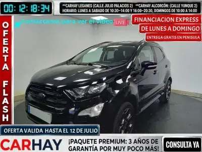 Usado Ford Ecosport ST-Line 125 CV (91 kW) 2022 Negro SUV