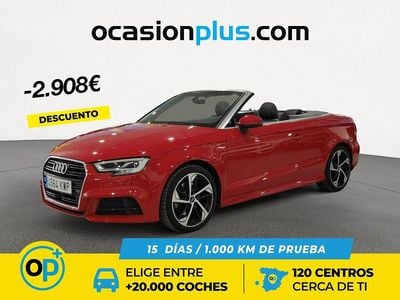 Usado Audi A3 Cabriolet S-Line 190 CV (139 kW) 2019 Rojo Descapotable