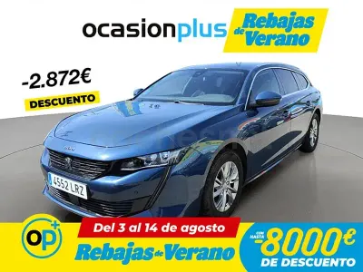 Usado Peugeot 508 SW Active 131 CV (96 kW) 2021 Azul Familiar