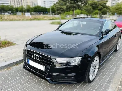 Usado Audi A5 S-Line 177 CV (130 kW) 2014 Negro Coupe
