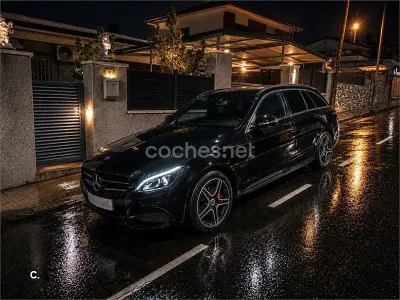 Usado Mercedes C180 Avantgarde 136 CV (100 kW) 2015 Negro Familiar