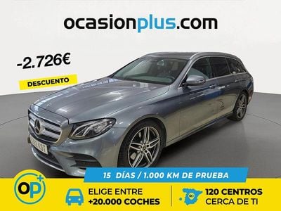 Usado Mercedes E220 194 CV (142 kW) 2019 Gris Familiar