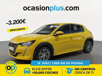 Amarillo Usado 2021 Peugeot e-208 Allure Utilitario | 13.200 € (Buen precio)
