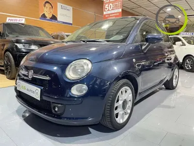Usado Fiat 500 Lounge 69 CV (50 kW) 2008 Azul Utilitario