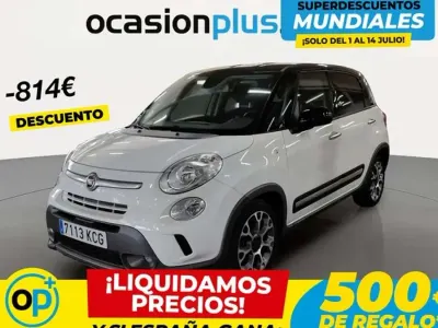 Usado Fiat 500L Trekking 120 CV (88 kW) 2017 Blanco Monovolumen