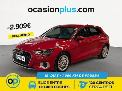 Usado Audi A3 Advanced Plus 110 CV (80 kW) 2023 Rojo Berlina