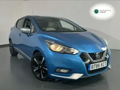 Usado Nissan Micra Tekna 90 CV (66 kW) 2017 Azul Utilitario