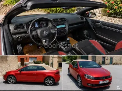 Usado VW Golf Cabriolet 105 CV (77 kW) 2011 Rojo Descapotable
