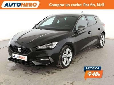 Usado Seat Leon FR 150 CV (110 kW) 2021 Negro Berlina