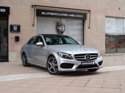 Usado Mercedes C200 136 CV (100 kW) 2017 Gris / plata Berlina