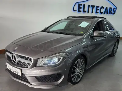 Usado Mercedes CLA200 AMG line 136 CV (100 kW) 2015 Gris / plata Coupe