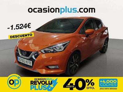 Usado Nissan Micra S 90 CV (66 kW) 2017 Naranja Utilitario