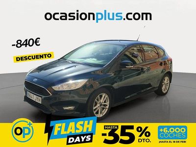 Usado Ford Focus Trend+ 125 CV (91 kW) 2017 Negro Utilitario