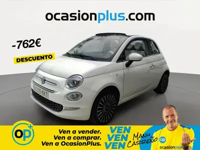 Usado Fiat 500 Lounge 69 CV (50 kW) 2018 Blanco Descapotable
