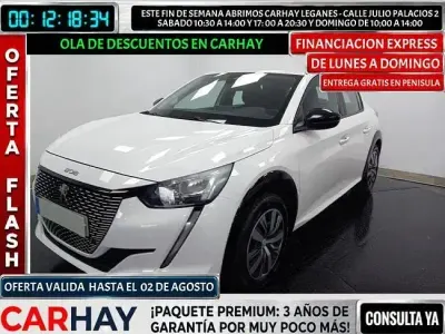 Usado Peugeot e-208 Active 100 kW (136 CV) 2022 Blanco Utilitario