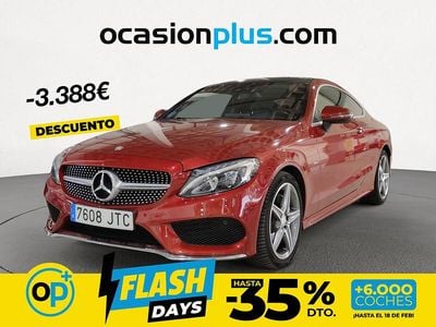 Usado Mercedes C220 AMG 170 CV (125 kW) 2016 Rojo Coupe