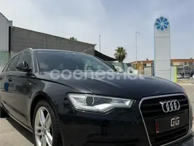 Usado Audi A6 S-Line 177 CV (130 kW) 2013 Negro Familiar