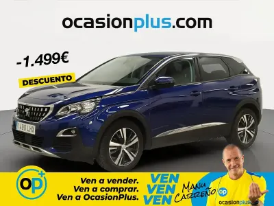 Usado Peugeot 3008 Allure 130 CV (95 kW) 2020 Azul SUV
