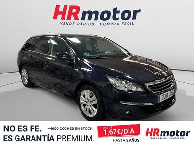 Usado Peugeot 308 SW Style 120 CV (88 kW) 2015 Negro Familiar