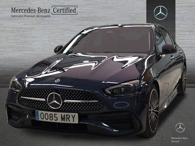 Azul Usado 2024 Mercedes C220 AMG line Berlina | 45.900 € (Precio justo)