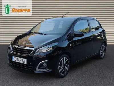 Usado Peugeot 108 Allure 71 CV (52 kW) 2019 Negro Utilitario