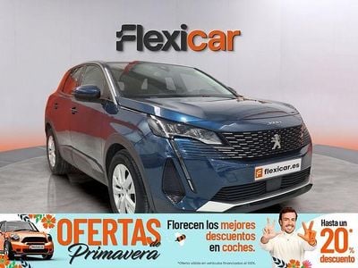 Usado Peugeot 3008 Active 130 CV (95 kW) 2021 Azul SUV