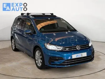 Usado VW Touran Sportline 150 CV (110 kW) 2019 Azul Monovolumen