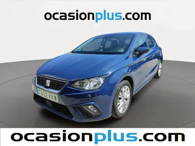 Usado Seat Ibiza Style 95 CV (69 kW) 2018 Azul Utilitario