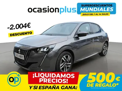 Usado Peugeot 208 Allure 100 CV (73 kW) 2023 Gris Utilitario