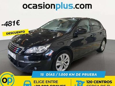 Usado Peugeot 308 Style 131 CV (96 kW) 2017 Negro Utilitario