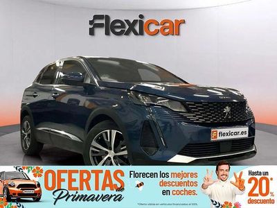 Usado Peugeot 3008 Active 130 CV (95 kW) 2021 Azul SUV