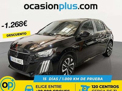 Usado Peugeot 208 Style 102 CV (75 kW) 2024 Negro Utilitario