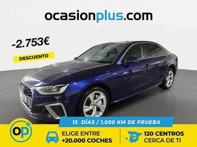 Usado Audi A4 S-Line 190 CV (139 kW) 2020 Azul Berlina