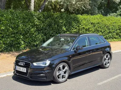 Usado Audi A3 Attraction 150 CV (110 kW) 2015 Negro Berlina