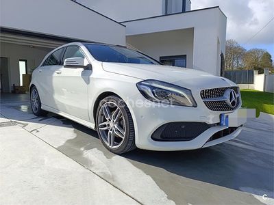 Usado Mercedes A200 AMG line 136 CV (100 kW) 2016 Blanco Berlina