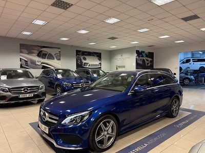 Usado Mercedes C220 170 CV (125 kW) 2017 Azul Familiar