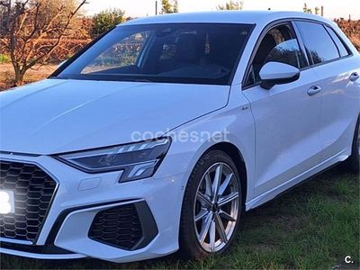 Usado Audi A3 S-Line 116 CV (85 kW) 2021 Blanco Berlina