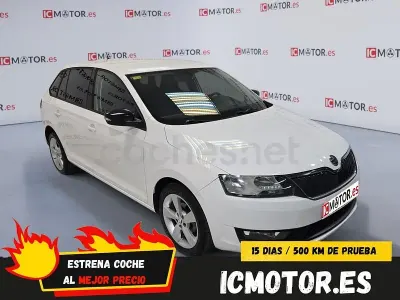 Usado Skoda Rapid 95 CV (69 kW) 2018 Blanco Utilitario