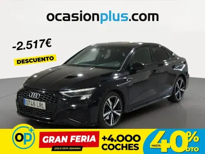 Usado Audi A3 S-Line 150 CV (110 kW) 2021 Negro Berlina