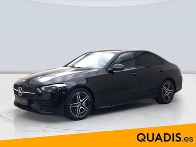 Usado Mercedes C220 AMG line 200 CV (147 kW) 2025 Negro obsidiana Berlina