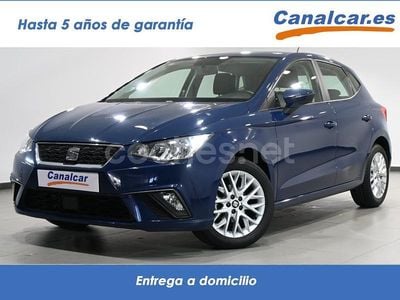 Usado Seat Ibiza Style 95 CV (69 kW) 2018 Azul Berlina