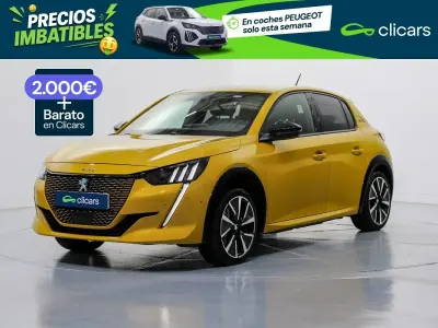 Usado Peugeot e-208 GT 100 kW (136 CV) 2021 Amarillo Utilitario