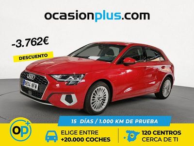 Rojo Usado 2022 Audi A3 Advanced Plus Berlina | 22.800 € (Buen precio)