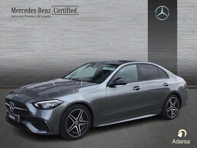 Usado Mercedes C220 AMG line 200 CV (147 kW) 2025 Gris selenita Berlina