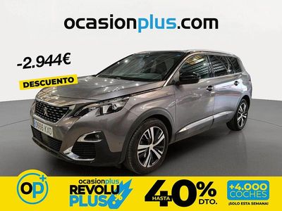 Usado Peugeot 5008 GT-line 130 CV (95 kW) 2019 Gris SUV