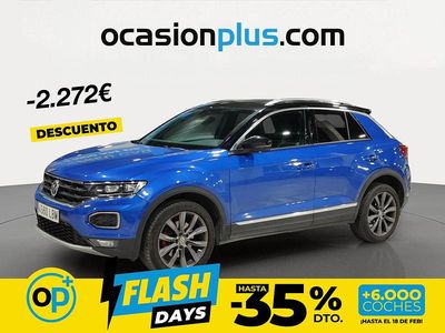 Usado VW T-Roc Sportline 150 CV (110 kW) 2019 Azul SUV
