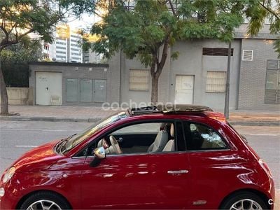 Rojo Usado 2009 Fiat 500 Lounge Berlina | 5900 € (Un poco caro)