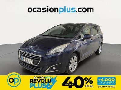 Usado Peugeot 5008 Style 131 CV (96 kW) 2015 Azul Monovolumen