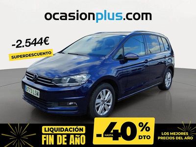 Azul Usado 2021 VW Touran Advance Monovolumen | 27.690 € (Precio justo)